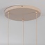 3-flammige Hängelampe Fabrica - beige Stoff-Lampions