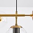 7-flammige Hängelampe Hepta - transparentes Glas