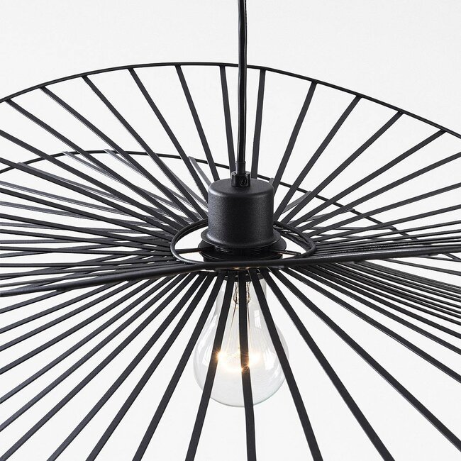 Novaire Pendelleuchte aus schwarzem Metall