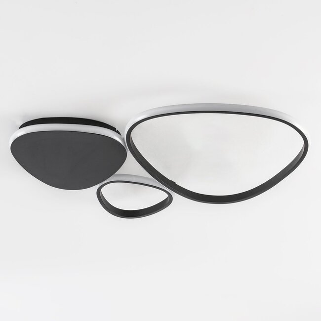 Design-Deckenleuchte Mirana 3-stufig dimmbar - schwarz