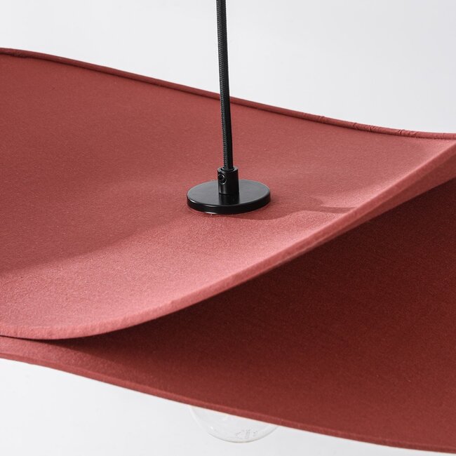 Moderne Pendelleuchte rot, 1-flammig - Linha