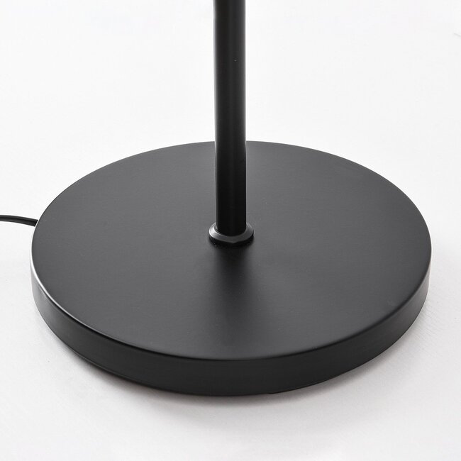 Stehlampe Claire 5-flammig in Schwarz mit Rauchglas