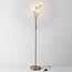 Moderne Stehlampe Claire 5-flammig in Gold mit milchweißem Glas