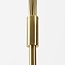 Moderne Stehlampe Claire 5-flammig in Gold mit milchweißem Glas
