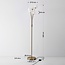 Moderne Stehlampe Claire 5-flammig in Gold mit milchweißem Glas