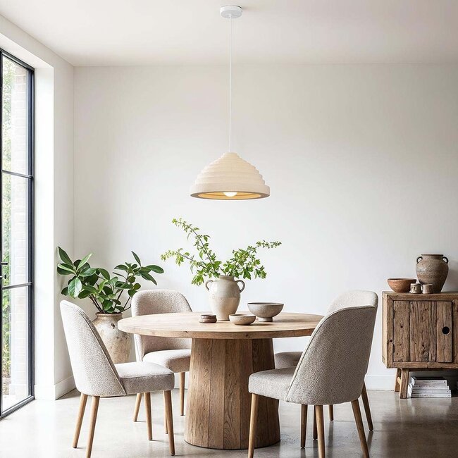 Wabi Sabi Pendelleuchte Amai Ø40 cm - Sandbeige