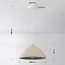 Wabi Sabi Hängelampe Amai Ø40 cm - Terrazzobeige