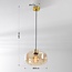 Hängelampe Shade - Gold und Amberglas