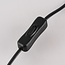 Tischlampe Teburu mit Leinenschirm