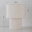 Tischlampe Tavolo mit Samtschirm - beige