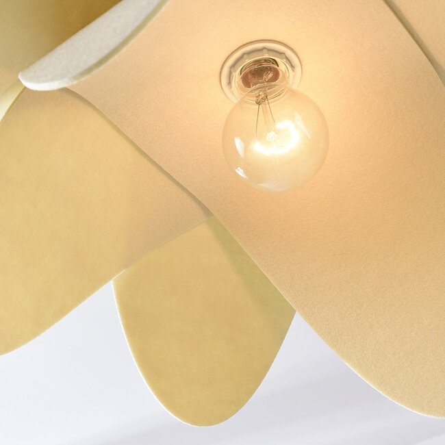 Off-white Filz-Hängeleuchte Tsuki