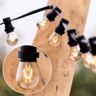 Lichterkette Glühbirne, U-förmig, 1 Watt, dimmbar