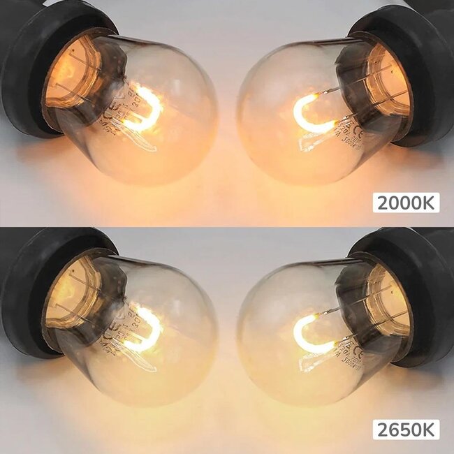 Lichterkette Glühbirne, U-förmig - 0,6 Watt