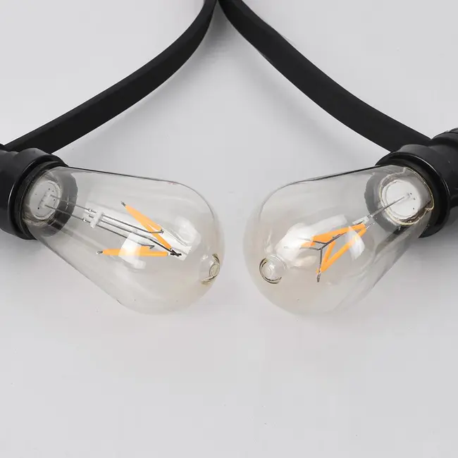 Illu-Lichterkette mit 3,5W Filament-Lampen Ø60: Option dimmbar