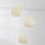 3-flammige Hängelampe Dayin 3D-gedruckt - gewelltes Design