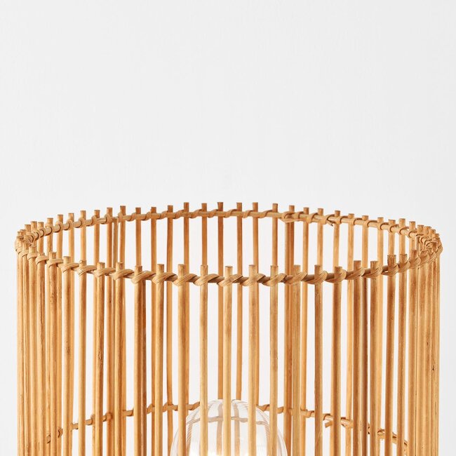 Stehleuchte Nord mit natürlichem Schirm