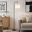 Stehlampe Hygge mit Leinenschirm - schwarz