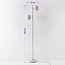Stehlampe Iki in Beige mit 2 schwenkbaren Spots und integrierter LED