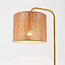 Stehlampe Kiri mit natürlichem Lampenschirm
