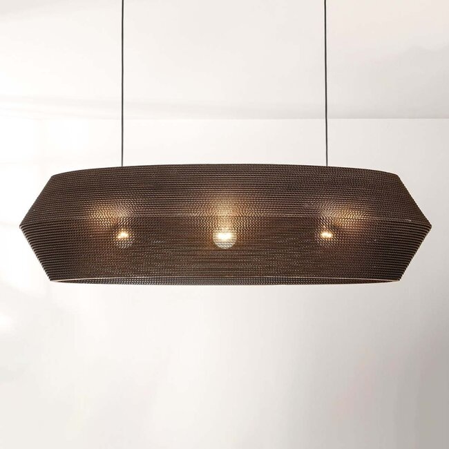 3-Licht-Papp-Hängeleuchte Caryo