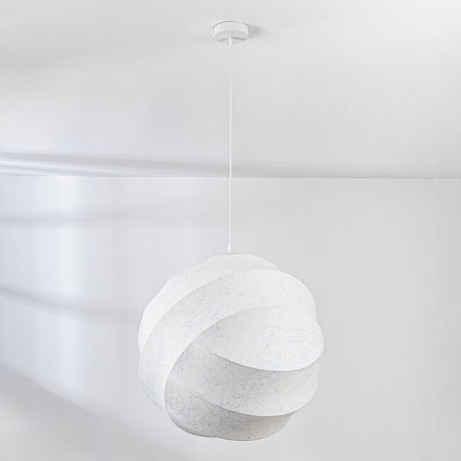 Minimalistische Pendelleuchte Soie in Seidenoptik