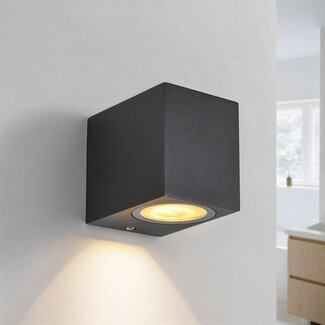 Moderne Badezimmerlampe Wolfie - schwarz