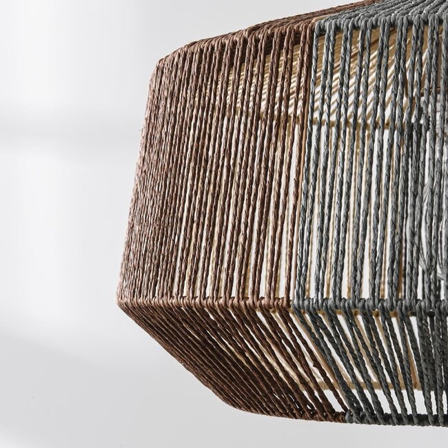 Ravon Pendelleuchte aus dreifarbig geflochtenem Seil