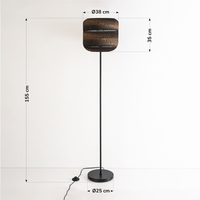 Papp-Stehlampe Ella