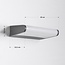 Badezimmer-Wandlampe Joey in Dunkelgrau, IP65