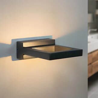 Design-Badezimmer-Wandlampe Vince in Schwarz