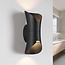 Design-Badezimmer-Wandlampe Olympus 2-flammig in Schwarz