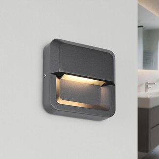 Badezimmerlampe Nico in Anthrazit, IP65