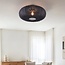 Deckenlampe Celara mit Stoffschirm - Schwarz Ø 70 cm