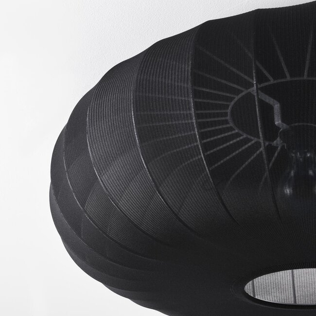 Japandi Deckenleuchte Celara mit Stoffschirm Ø70 cm