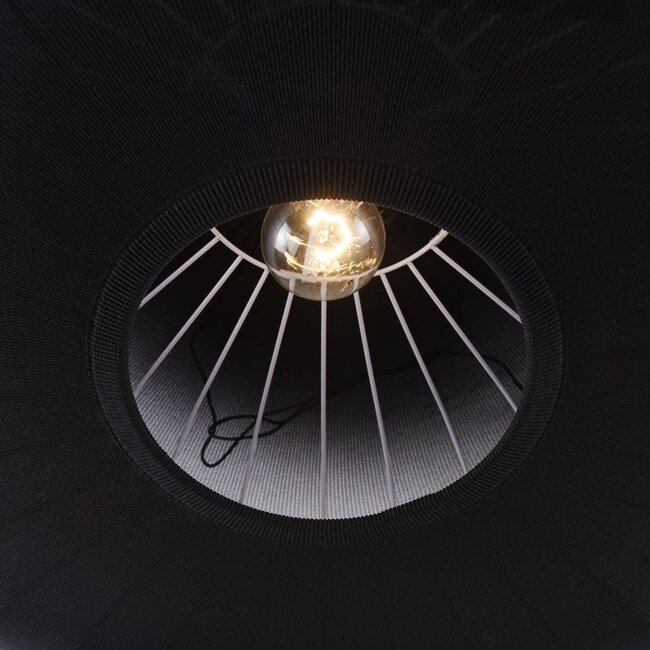 Japandi Deckenleuchte Celara mit Stoffschirm Ø70 cm