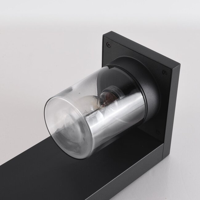 Stehleuchte Alrigo mit Glasschirm, 1-flammig