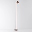 Stehlampe Zinc mit aufladbarer Leselampe, Touch-Dimmer und integrierter LED - Taupe