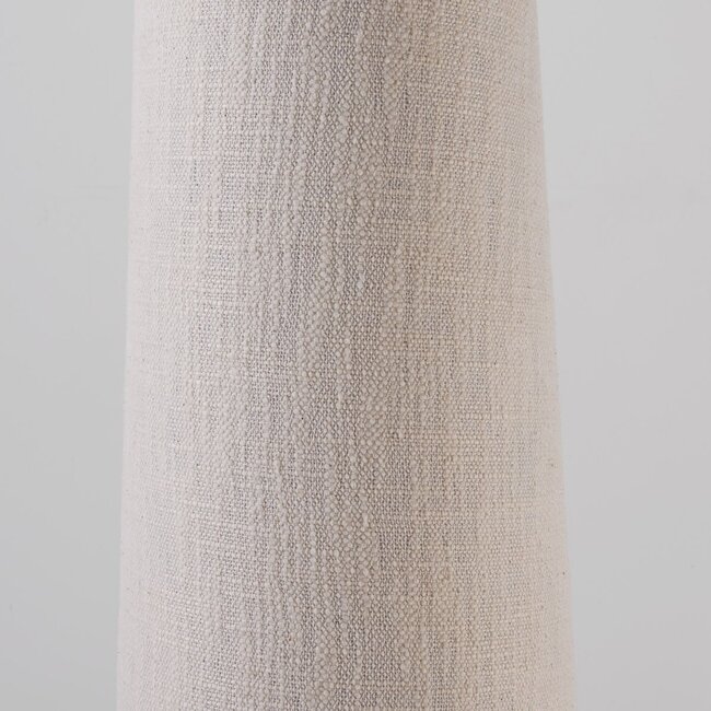 Stehleuchte Nura mit Leinenschirm in off-white