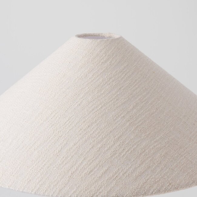 Stehleuchte Nura mit Leinenschirm in off-white