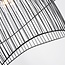 Design-Hängelampe Oria in Schwarz mit Metallschichten