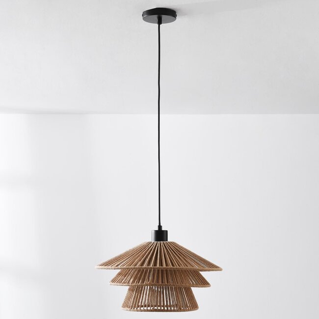 Pendelleuchte aus Naturseil - Tillia