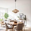 Rattan-Pendelleuchte Filum mit verspieltem Design und warmem Naturlook