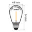Filamentlampe LED dimmbar 1 Watt im 15er- oder 25er-Pack
