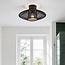 Badezimmerlampe Woven aus geflochtenem Seil in Schwarz