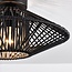 Badezimmerlampe Woven aus geflochtenem Seil in Schwarz