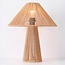Tischlampe Naito Boho aus geflochtenem Seil