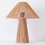Tischlampe Naito Boho aus geflochtenem Seil