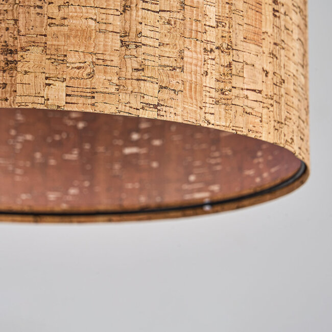 Design-Pendelleuchte Koru aus Korkleder