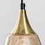 6-flammige Pendelleuchte Lior - Gold mit Amberglas
