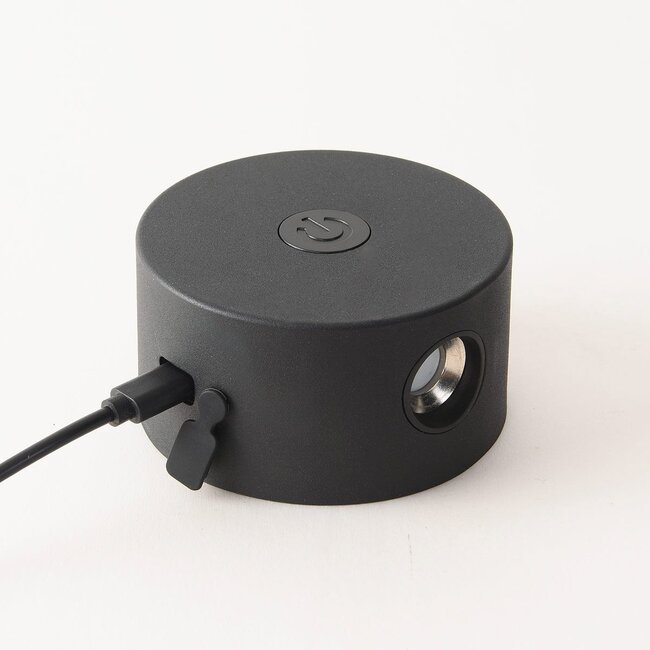 Schwarze Stehleuchte mit abnehmbarer Leselampe - Zinc